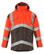 09030-025-A49 Parkatakki - hi-vis punainen/tumma antrasiitti