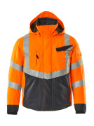 15535-231-14010 Talvitakki - hi-vis oranssi/tumma laivastonsininen