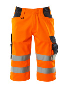 15549-860-14010 Shortsit, pitkät - hi-vis oranssi/tumma laivastonsininen