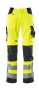 15579-860-14010 Housut polvitaskuilla - hi-vis oranssi/tumma laivastonsininen